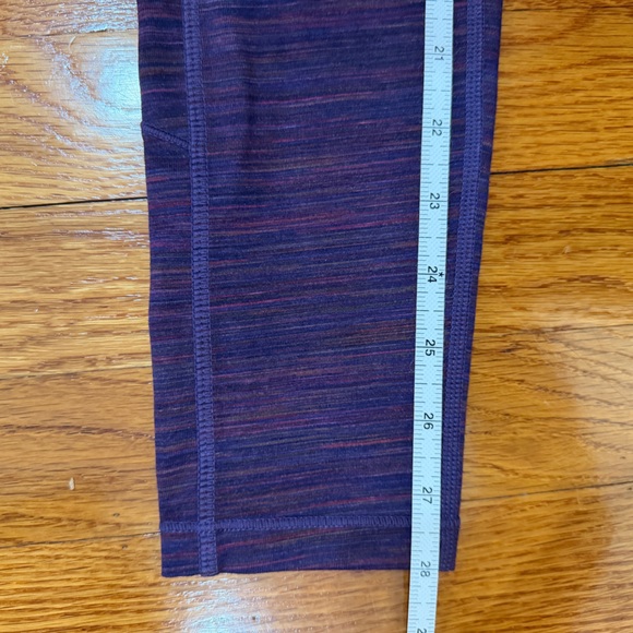 Athleta Girl 28" Inseam Tights/Leggings Pockets Purple Multi - Girls Size XL/14 - Picture 4 of 5